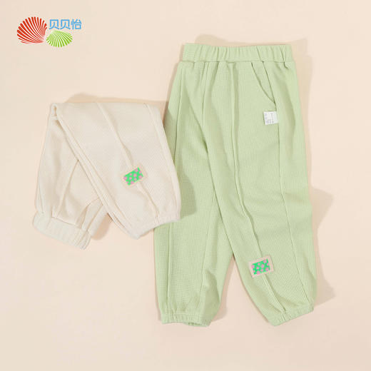 贝贝怡儿童休闲长裤子女童2024春季新款舒适束脚裤洋气女宝宝春装ZB1DK027 商品图4