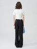 Self Who黑色休闲背带裤女2024春新款通勤原创设计垂感直筒阔腿裤 商品缩略图2