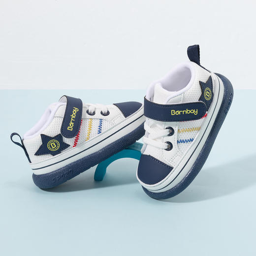 贝贝怡婴儿学步鞋防滑稳步鞋小童魔术贴2024春秋单鞋宝宝透气鞋子ZB1DX003 商品图6