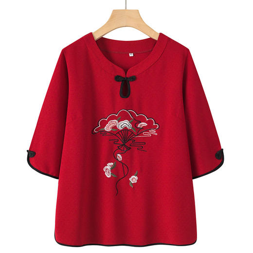 中老年人春夏装【女奶奶装两件套】老太太老人衣服60岁70妈妈春夏季套装 商品图6