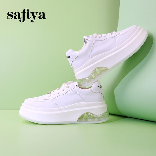 超值精选|Safiya/索菲娅2024圆头厚底百搭休闲系带板鞋 SF33912226 商品图4