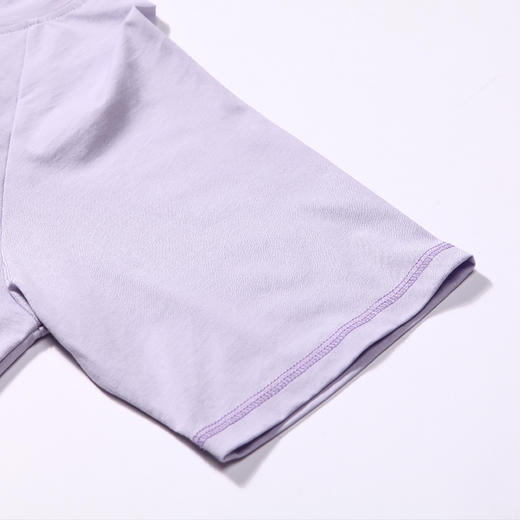 都市丽人舒适外出春夏睡衣女32支CVC单面家居服薄款短袖七分裤女士套装LH42D6 商品图8