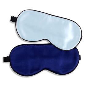 【预售3天】纯色真丝布眼罩双面16姆米桑蚕丝遮光防护睡觉可调节132ZSYZ-01