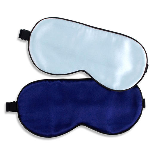 【预售3天】纯色真丝布眼罩双面16姆米桑蚕丝遮光防护睡觉可调节132ZSYZ-01 商品图0