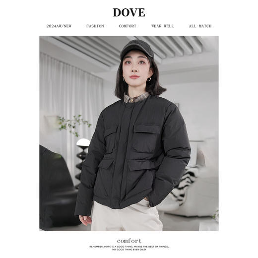 【榛果】外套-老板娘定制工装风系列大容量圆领羽绒服 商品图1