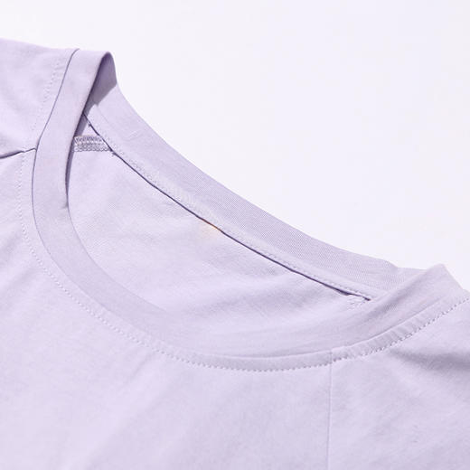 都市丽人舒适外出春夏睡衣女32支CVC单面家居服薄款短袖七分裤女士套装LH42D6 商品图5