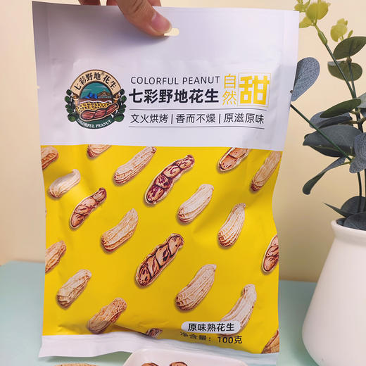 七彩野地原味熟花生100g*3袋 商品图1