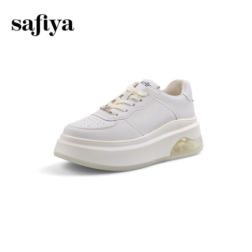 超值精选|Safiya/索菲娅2024圆头厚底百搭休闲系带板鞋 SF33912226 商品图5