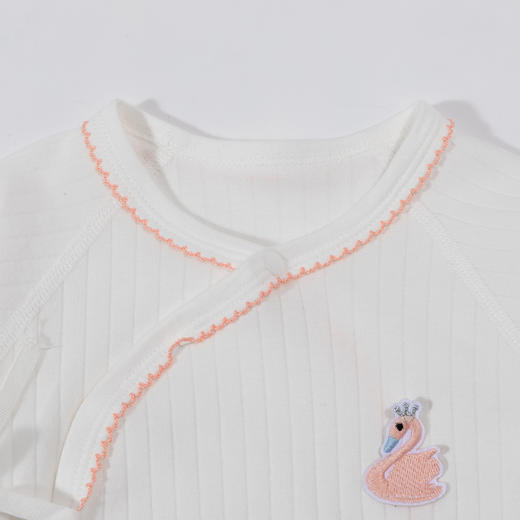 新生儿衣服春秋款婴儿连体衣纯棉和尚服初生宝宝哈衣爬服+婴儿帽ZB1DL007 商品图5