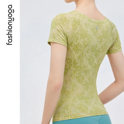 凡圣瑜伽简约雅致舒适三分袖F12305 商品图5