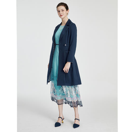 司歌修身风衣九分袖单排扣R881151 商品图4