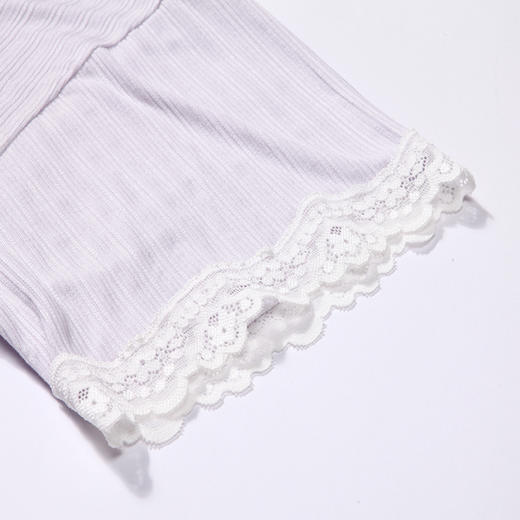 都市丽人生活家居春夏睡衣女针织罗纹家居服薄款七分袖长裤女士套装LH42F7 商品图7