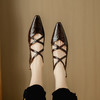 【预售5天】春夏新款，头层水晶羊皮复古单鞋NJMK&K868 商品缩略图3