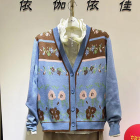 2F依伽依佳针织开衫