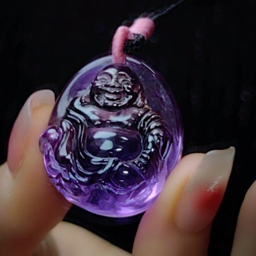 天然紫水晶弥勒佛 商品图8