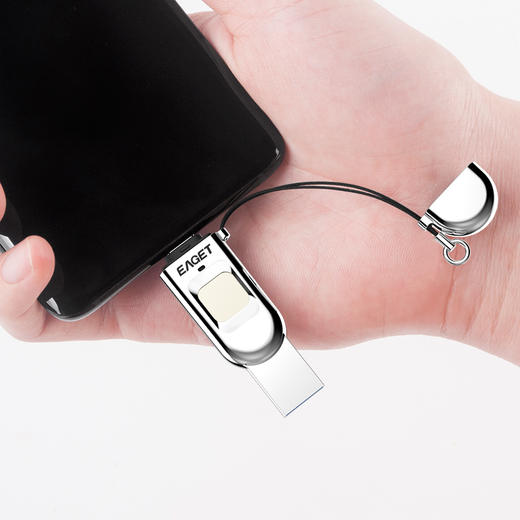忆捷32GB Type-C USB3.1 HF-C01指纹加密手机U盘 双接口手机电脑多用 隐私安全保护 商务娱乐优盘 商品图2