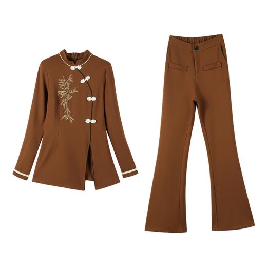 春季新款，女装时尚气质新中式盘口刺绣套裙HR-HMQY5172 商品图4