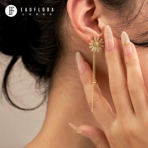 『蝶恋花』立体流苏贝母耳环 商品图3