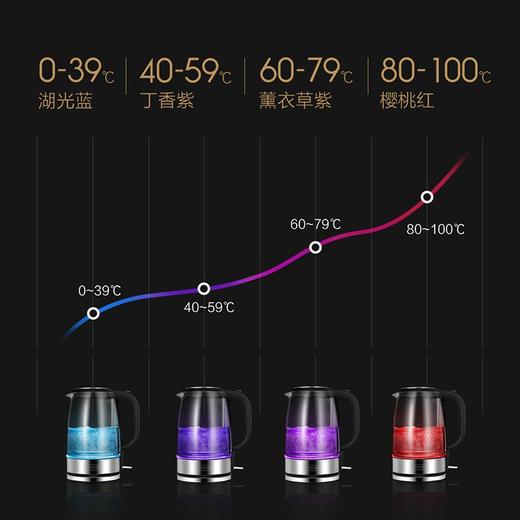 拓璞DK450进口肖特玻璃电热水壶烧水壶大容量自动断电办公室家用 商品图1