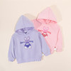 贝贝怡女童卫衣连帽2024春季新款儿童上衣洋气甜美女孩中大童春装ZB1DS041 商品缩略图4