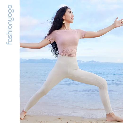 凡圣瑜伽简约雅致舒适三分袖F12305 商品图7