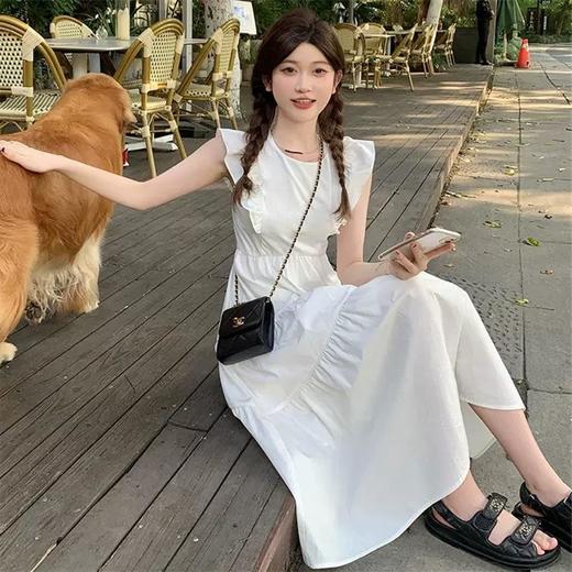 初夏【法式小飞袖背心连衣裙 温柔初恋】收腰超仙 奶甜紫色长裙子 夏女 商品图1
