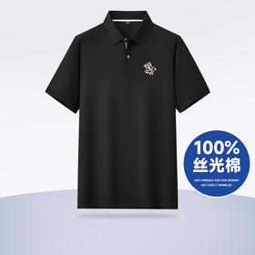 【Q】【纯棉】【新款DDY】大依优型大码男装短袖Polo衫翻领纯棉丝光棉加肥加大透气吸汗夏季上衣半袖t恤夏装