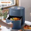 九阳（Joyoung）空气炸锅大容量不用翻面蒸汽嫩烤家用智能无油不粘电炸锅薯条机KL50-V525【5L蓝色双旋钮】 商品缩略图0