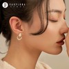 『晴雅颂』极简闪锆贝母耳环 商品缩略图1