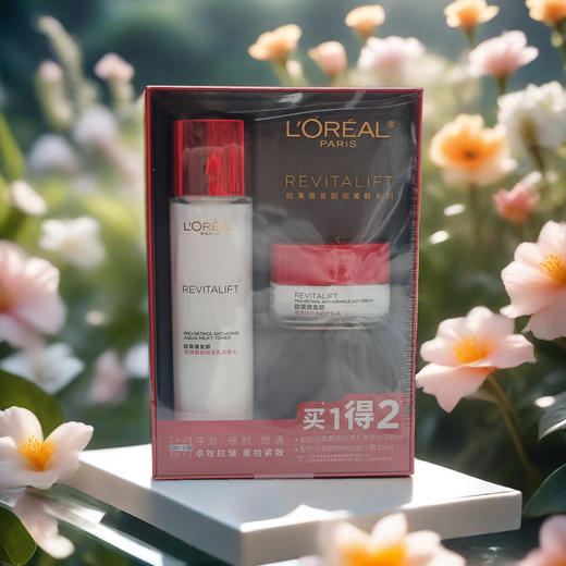 欧莱雅复颜视黄醇抗皱柔肤水 买1得2套装 商品图0