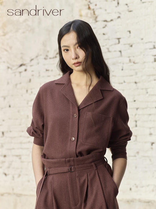 羊绒休闲开衫外套SJS96W206N 商品图0