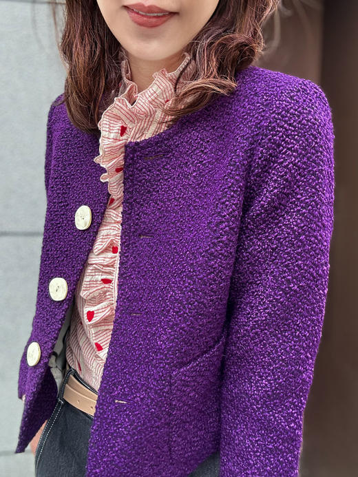 TYNVIE 荷叶领边衬衫-红爱心 商品图9