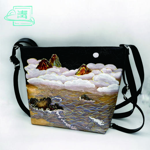 春江花月夜杜邦纸包35*27cm 精选邦纸材料 防水防尘 可调节肩带大小 双肩/单肩/手提 商品图2