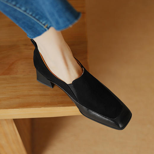 【预售5天】优雅个性，里外全皮爆款深口单鞋DB&M5830 商品图10