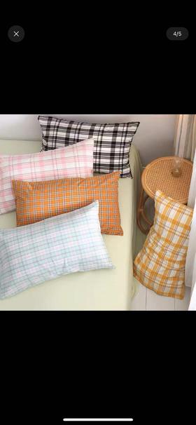 4F 艾莱依水洗纯棉枕套