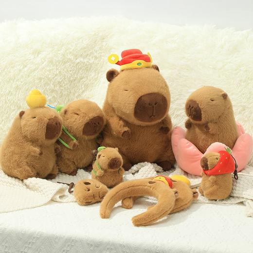 卡皮巴拉公仔玩偶毛绒玩具抱枕啪啪圈 商品图2