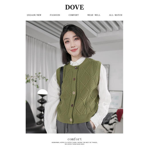 【小马甲-春日限定】老板娘定制2024春新款复古造型搭配针织马甲 商品图1