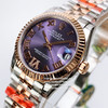 NOOB 劳力士Rolex女款蚝式日志型腕表！年度最火的茄紫色字面表盘，外圈镶嵌48颗钻石！表盘尺寸31毫米。采用904L不锈钢18k镀金锻造，具备高抗腐蚀性 商品缩略图1