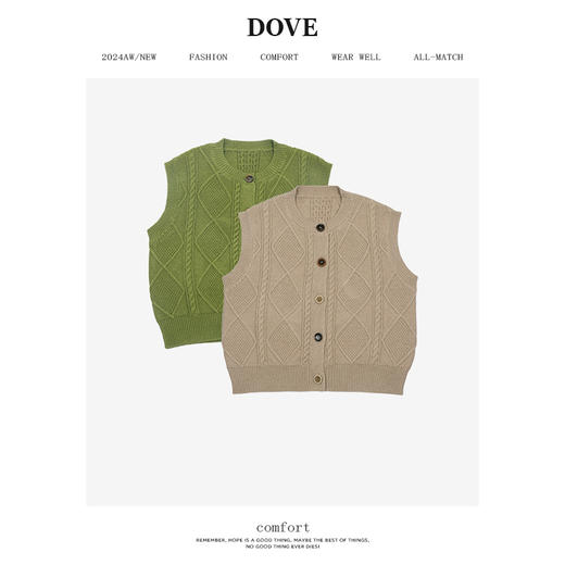 【小马甲-春日限定】老板娘定制2024春新款复古造型搭配针织马甲 商品图2