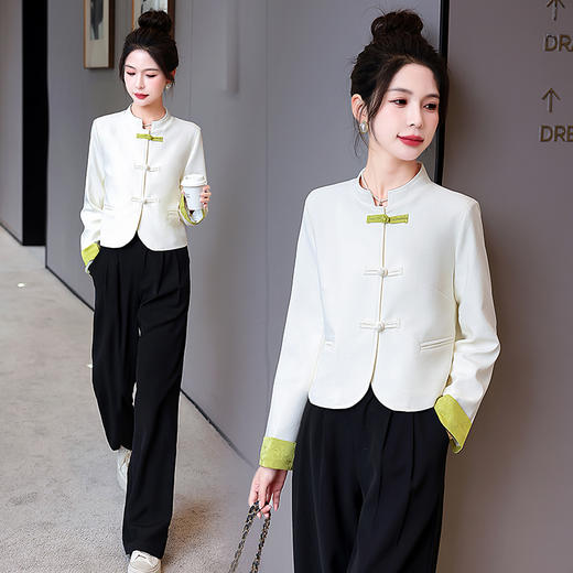 春季新款，复古盘扣短外套HR-ASLZ9617 商品图0