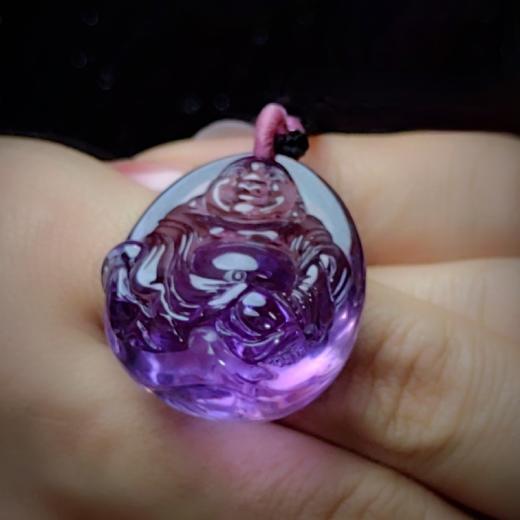 天然紫水晶弥勒佛 商品图4