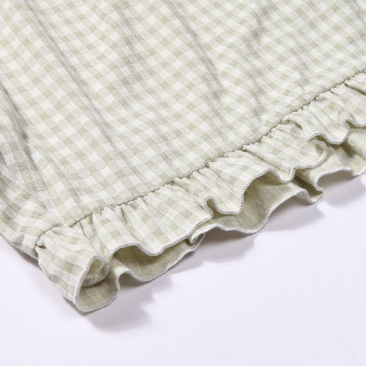 都市丽人生活家居春夏睡衣女针织人棉提花家居服薄款短袖短裤女士针织套装LH42E7 商品图11