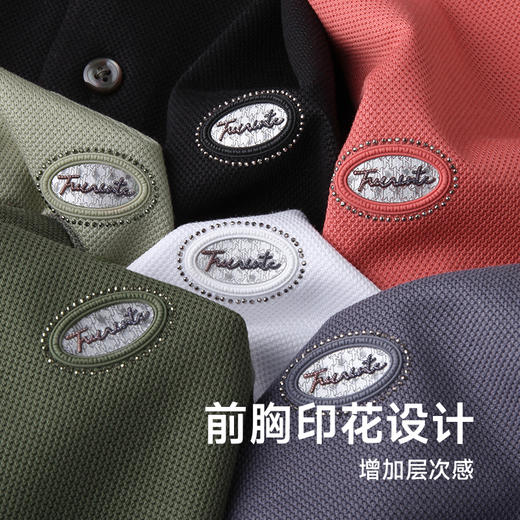 【Q】【丝光莱赛尔】【新款DK】大依优型大码男装短袖Polo衫翻领加肥加大透气吸汗夏季上衣半袖t恤夏装 商品图1