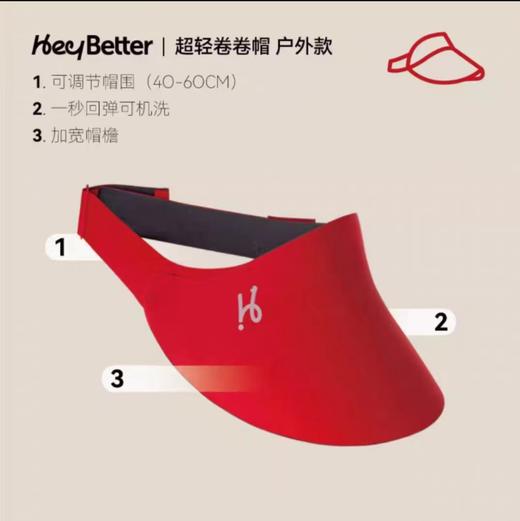 （24年款）HeyBetter儿童空顶防晒帽（户外+光变） 商品图2