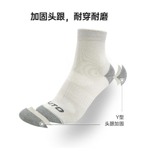 UTO/悠途银离子运动袜 男女款户外快干袜【三双装】 商品图1