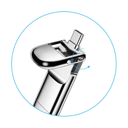 忆捷256GB USB3.0 HS-C02极速固态U盘 Type-C双接口 读速高达530MBs 写420MBs 手机固态硬盘优盘 商品图2