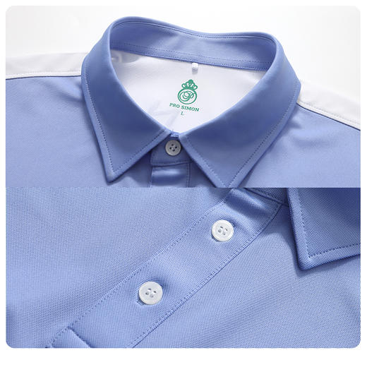 BNS-102A（PROSIMON高尔夫男款春夏短袖拼接运动Polo衫） 商品图2