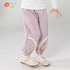 贝贝怡女童长裤2024春季新款甜美休闲束脚裤儿童春装女中大童裤子ZB1DK012 商品缩略图1