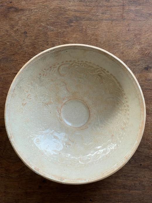 影青印花娃娃花卉纹碗，顺丰包邮 商品图0