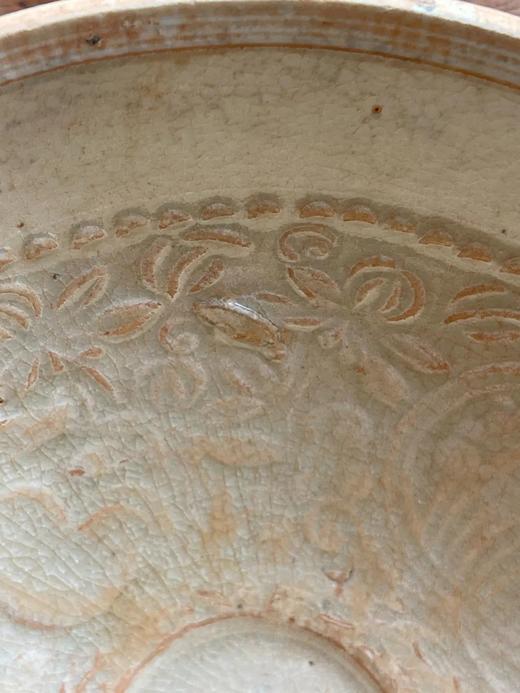 影青印花娃娃花卉纹碗，顺丰包邮 商品图4